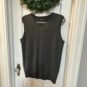 Campure Dark Gray Women's Sweater Vest-Size XL